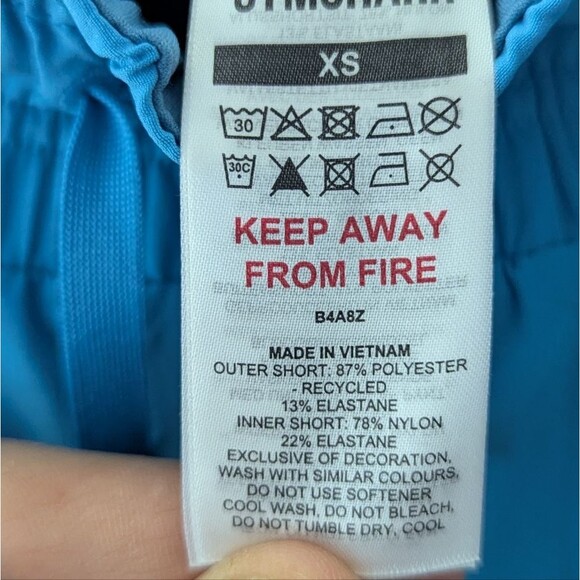 Gymshark Electric Blue Athletic Running 2 In 1 Shorts Women's Size XS - Picture 4 of 4